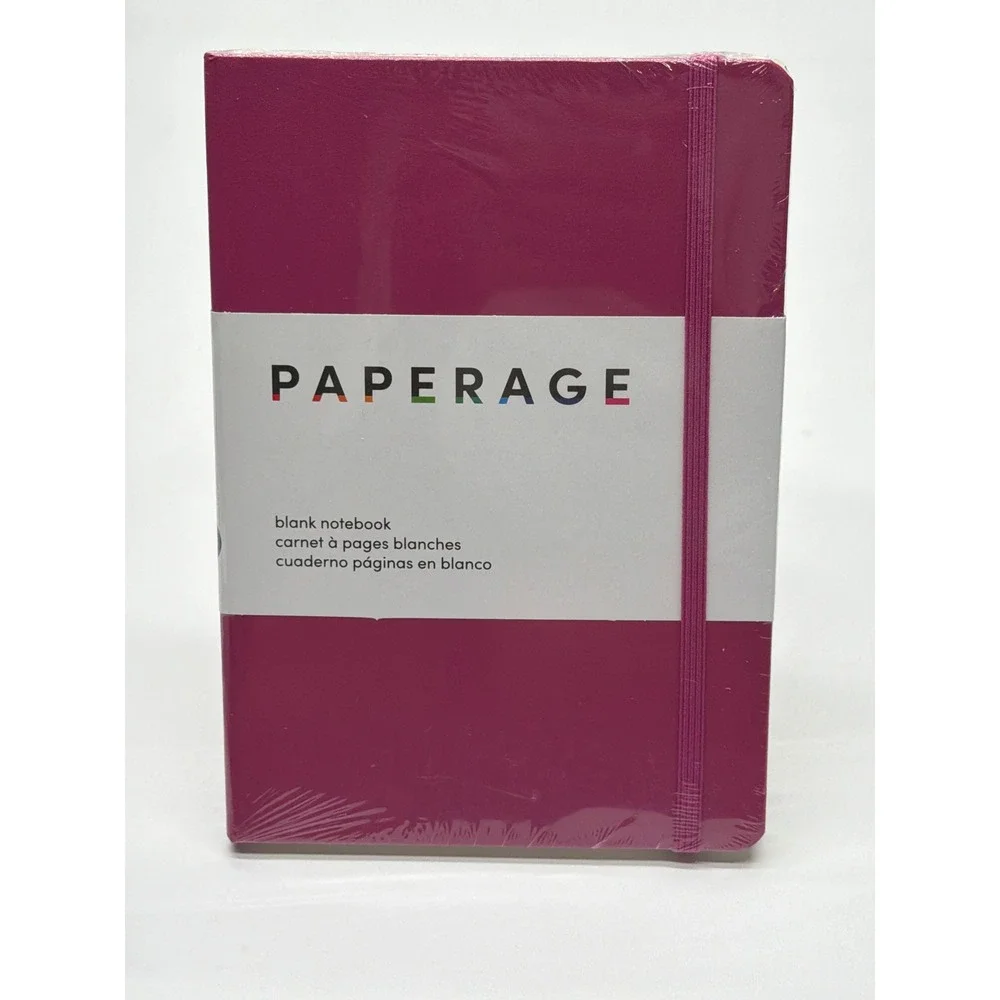 Paperage Blank Notebook Magenta Pink Hardcover Journal 160 Pages 5.6x8 88279 NEW